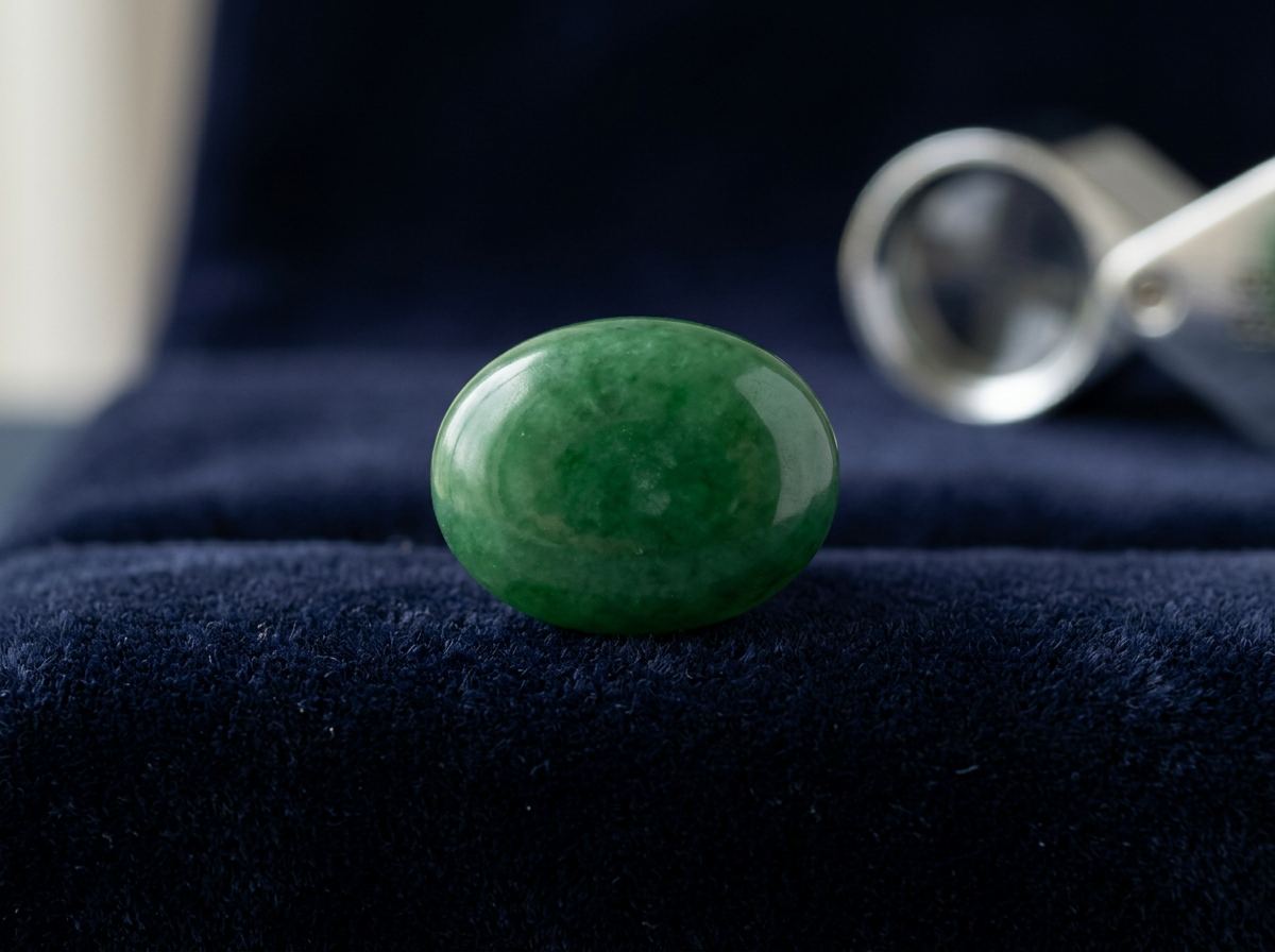 Imperial Jadeite Bangle - Pyroxene Interlocking Micro-Structure