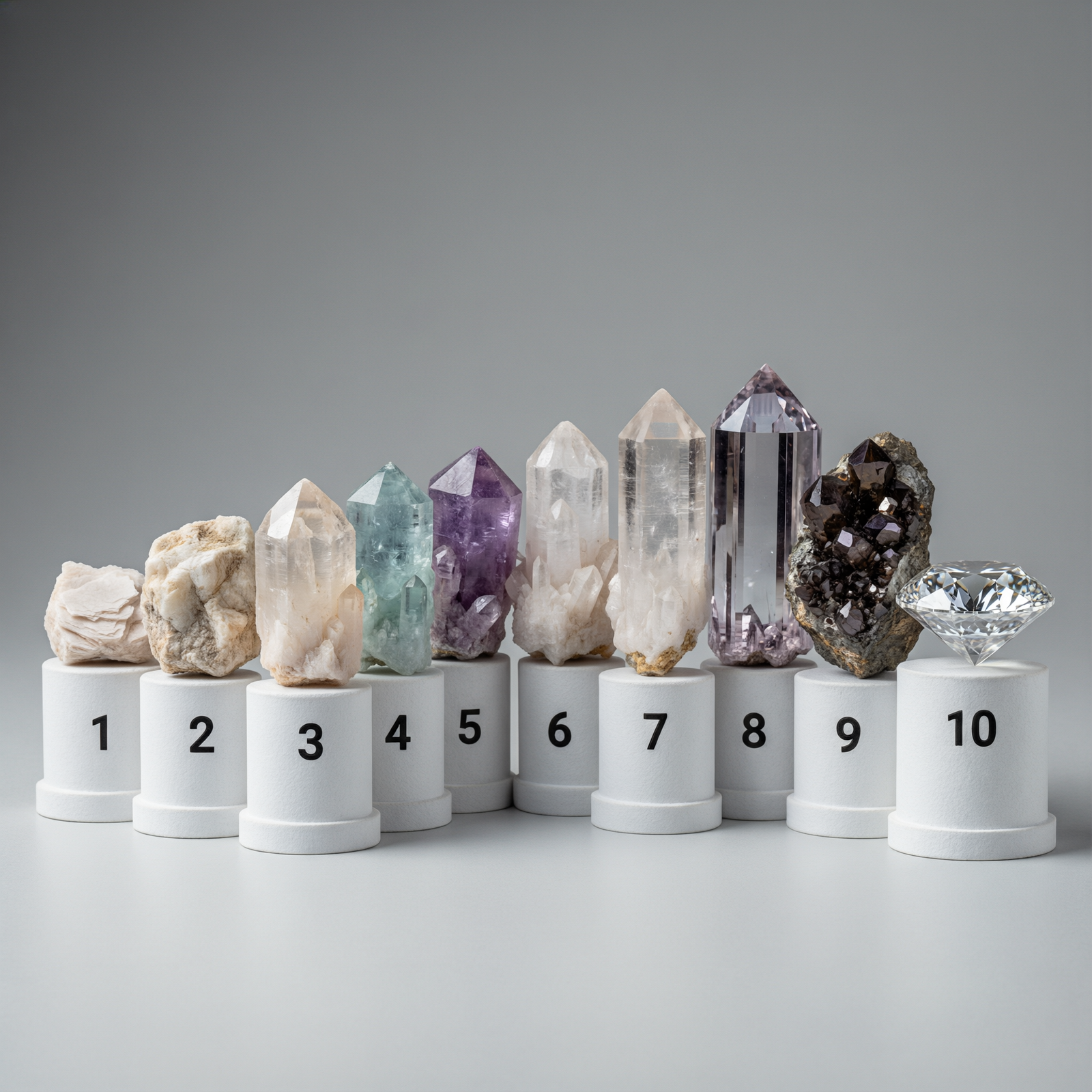 Mohs Hardness on Faceted Gem Surfaces