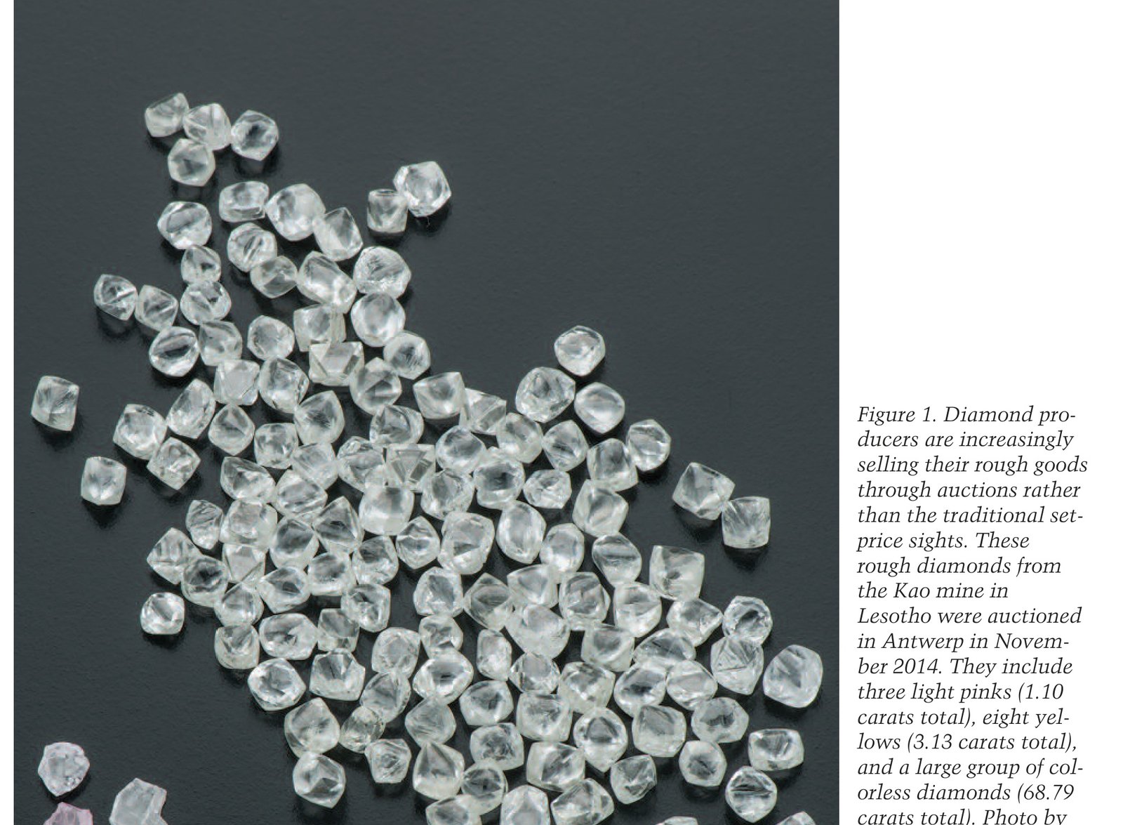 Inspecting sealed diamond tender auction parcels in Antwerp