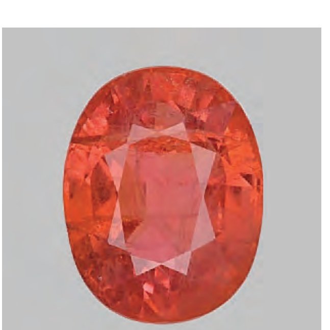 Beryllium diffused and lead glass filled orange sapphire