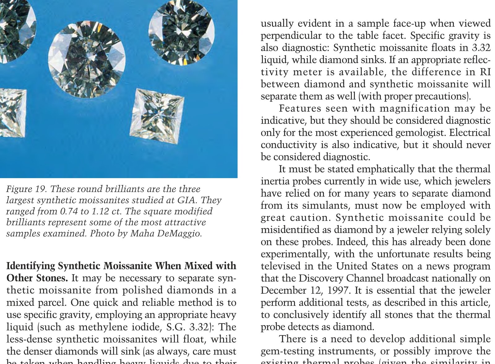 Direct side-by-side gemstone inspection on sales counter