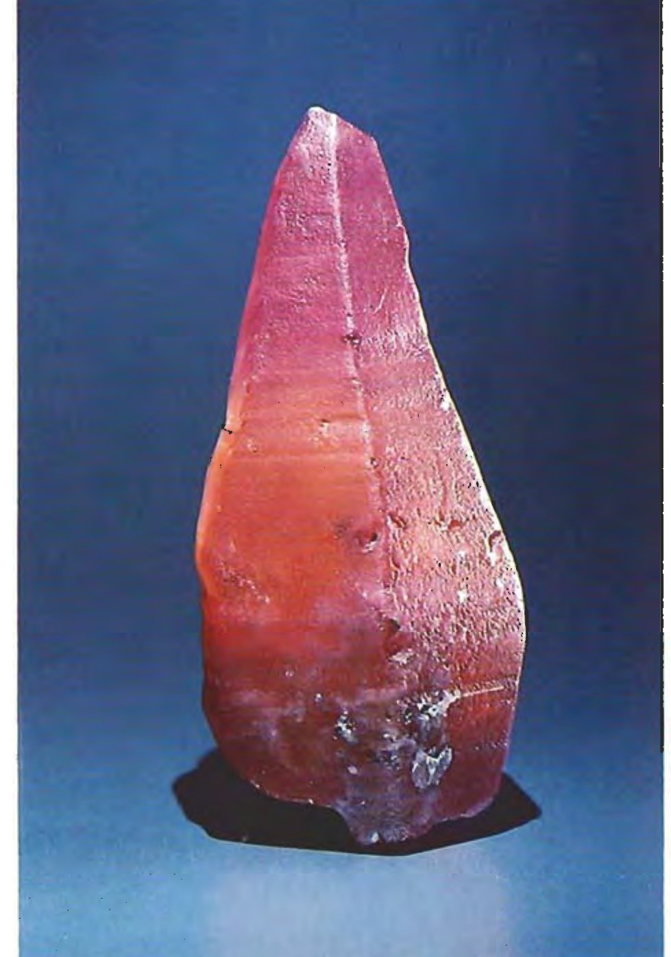 Natural 11.42 ct padparadscha crystal from Ratnapura Sri Lanka