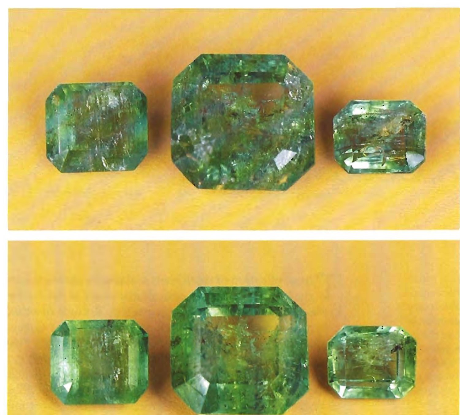 Clarity enhancement in emerald before and after cedarwood oiling