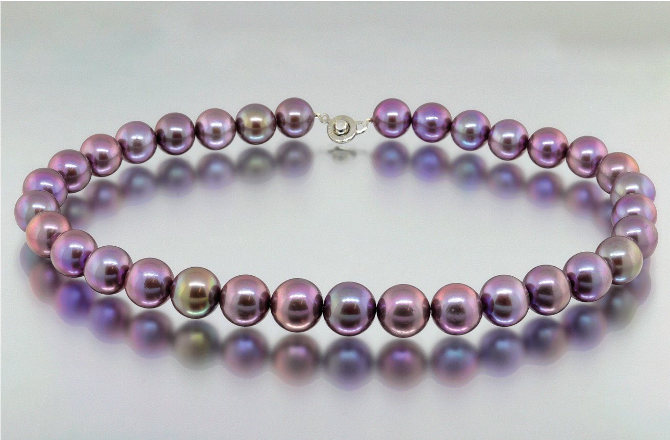 Chinese freshwater bead-cultured pearl necklace Edison pearls