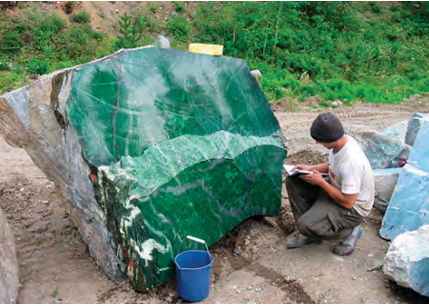 18-ton Polar Pride nephrite jade boulder