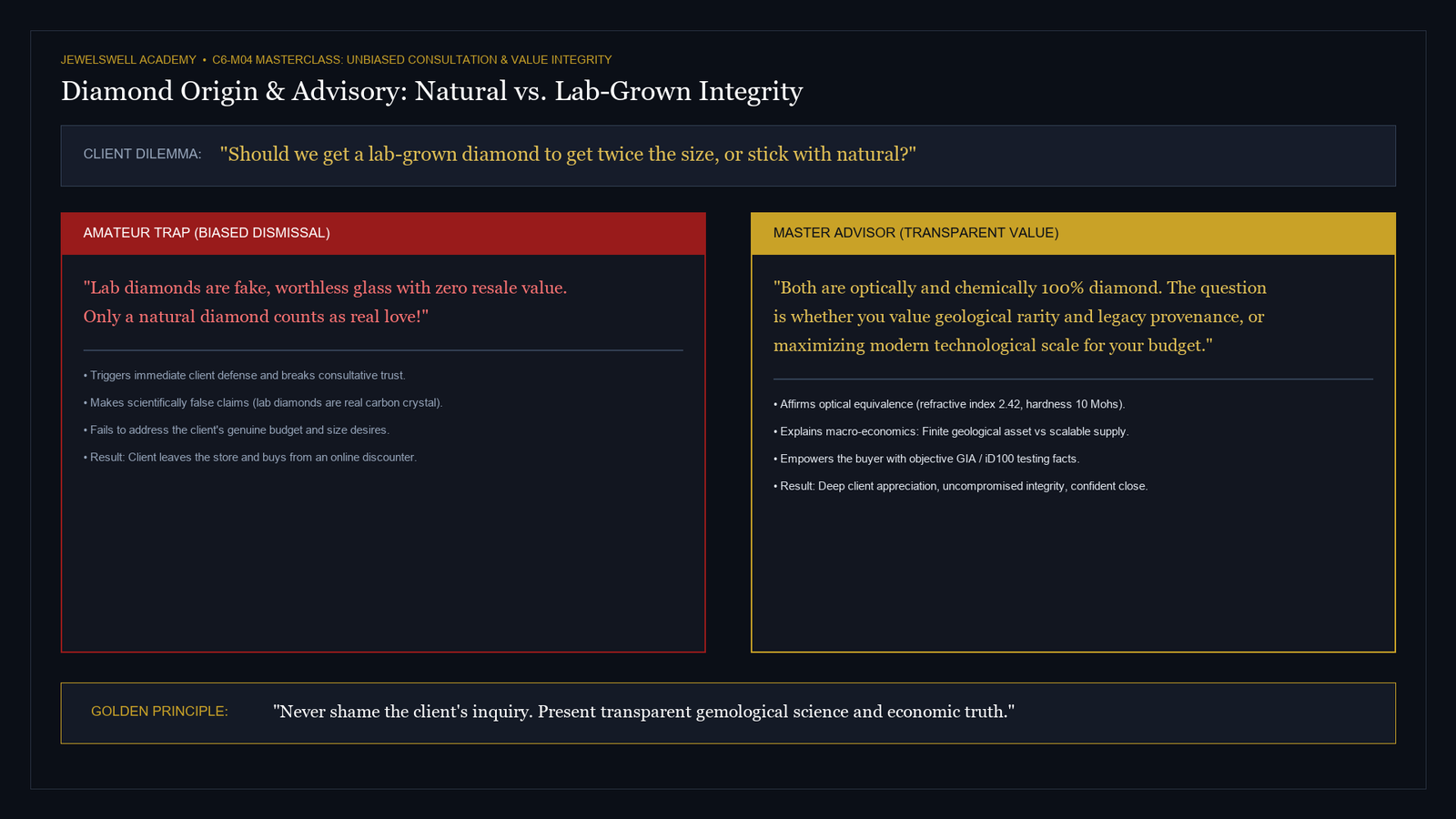 Natural vs. Lab-Grown: The Objective Advisory Discovery Matrix